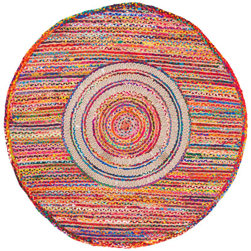 SAFAVIEH Handmade Braided Saibe Bohemian Cotton Rug