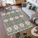 preview thumbnail 147 of 173, Gertmenian Crystal Print Soft Flat Pile Polyester Slip Resistant Washable Indoor Printed Area Rug Collection