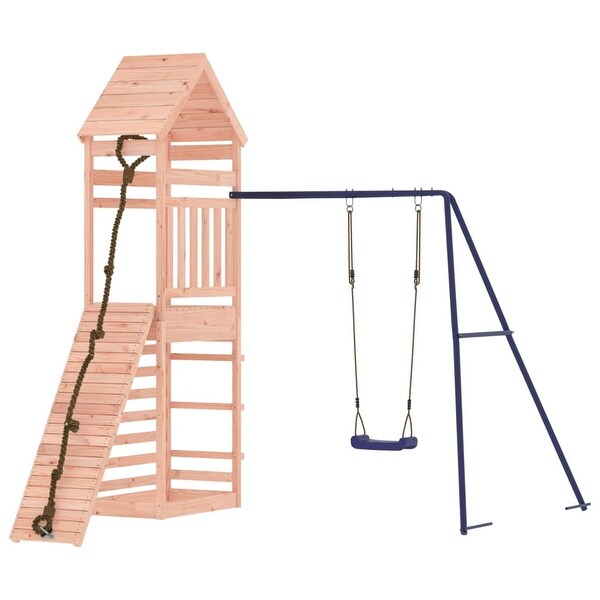 vidaXL Swing Set Outdoor Backyard Wooden Playground