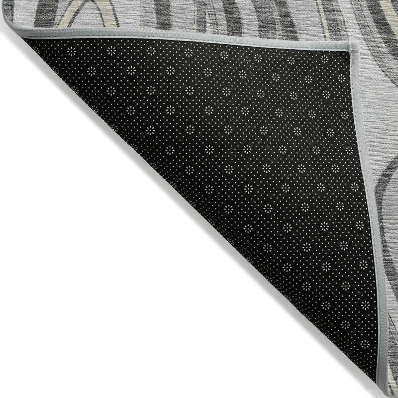 HomeRoots Abstract Transitional Rectangle Outdoor Rug
