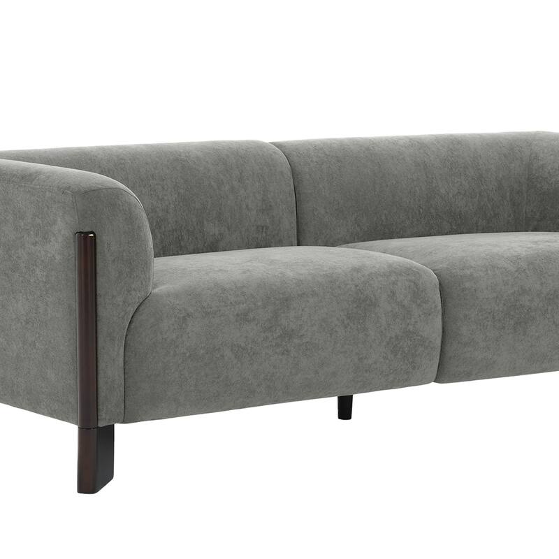 81" Modern Deep Seat Tuxedo Arms Sofa for Living Room