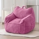 preview thumbnail 40 of 88, Children's Bean Bag Chair,Corduroy Bean Bag Sofa with Armrests Magenta