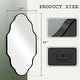 preview thumbnail 33 of 38, Irregular Accent Mirror Scalloped Wall Mirror