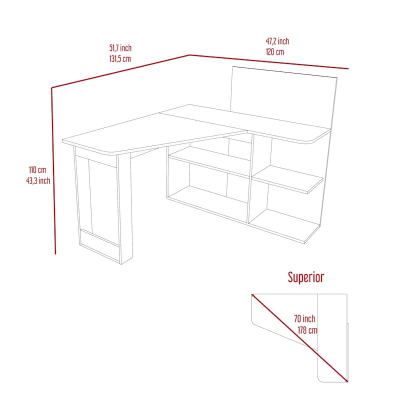 Computer Desk for Office,Living Room ,Apartment,Easy To Assemble, Light Gray