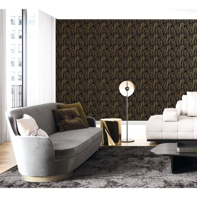 Seabrook Designs Jazz Faux Skin Non-Woven Unpasted Wallpaper