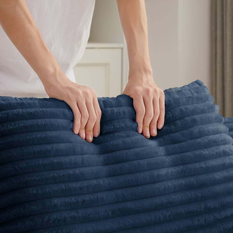 Oversized Corduroy Chaise Lounge Chair, Floor Sleeper Sofa with Pillow, No Assembly Required