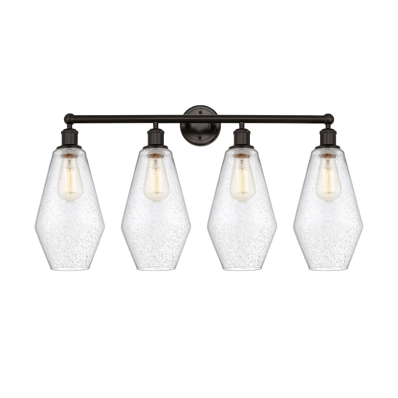 Innovations Lighting Cindyrella - 4 Light 34" Bath Vanity Light - Oil Rubbed Bronze/Seedy