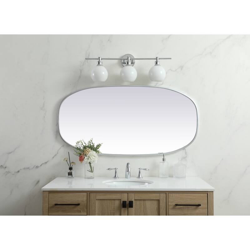 Elegant Lighting MR2B2448 Brynn 24" W x 48" H Oval Framed Bathroom