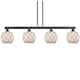 Option Matte Black / White Glass with Brown Rope