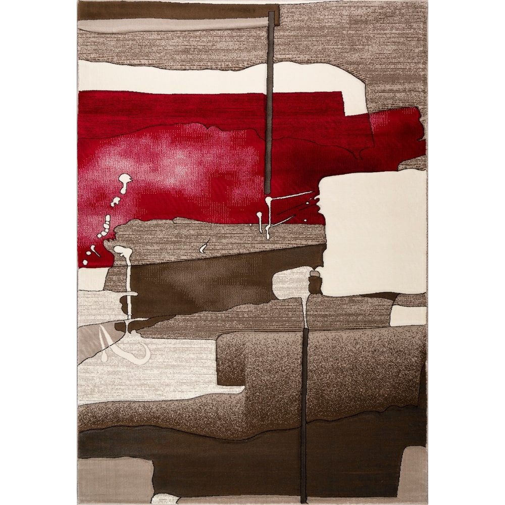 Rhodes Collection Abstract Area Rug