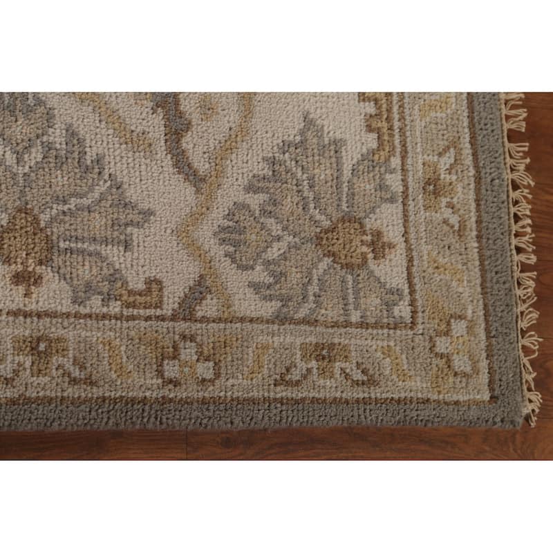 Oushak Oriental Area Rug Hand-Knotted Wool Carpet - 8'2"x 9'11"