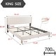 preview thumbnail 146 of 145, Alazyhome Upholstered Platform Bed Frame