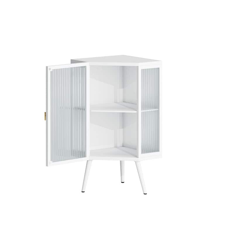Triangular corner design bathroom cabinet