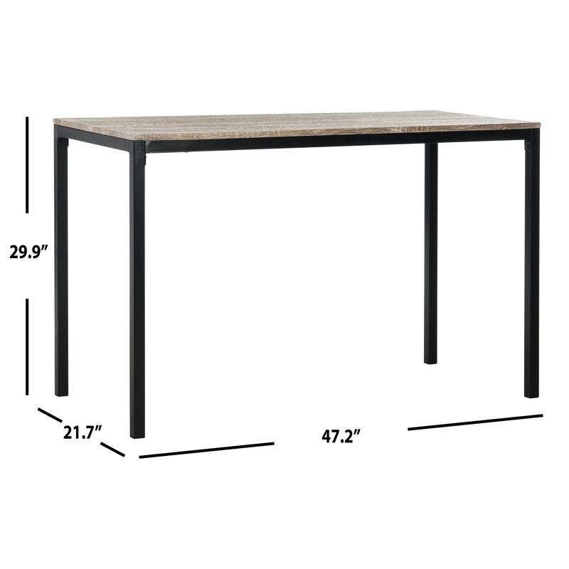 SAFAVIEH Sherry 47" Grey / Black Writing Desk