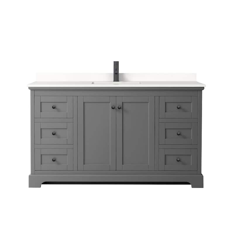 Wyndham Collection WCV232360S-QTZ-UNSMXX Avery 60" Free Standing