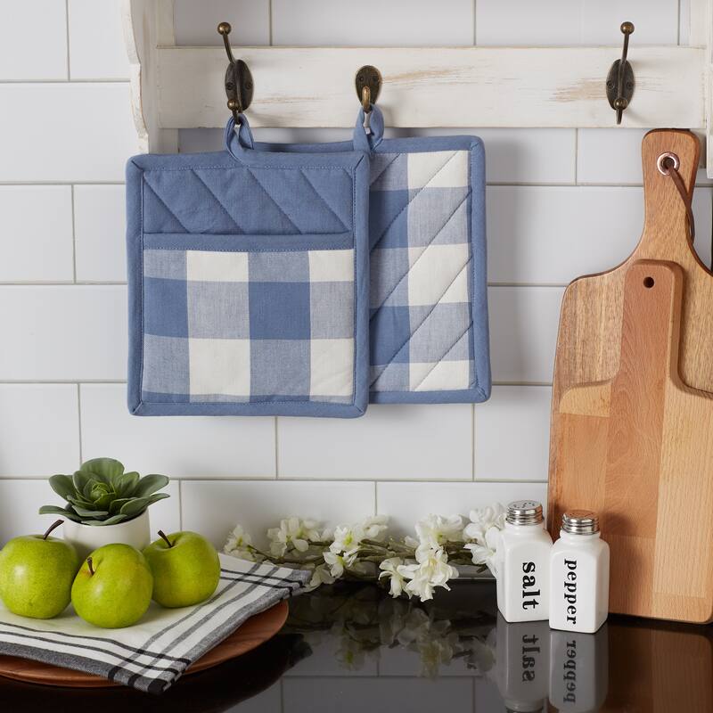 DII Vintage Red Buffalo Check Dishtowel (Set of 3)