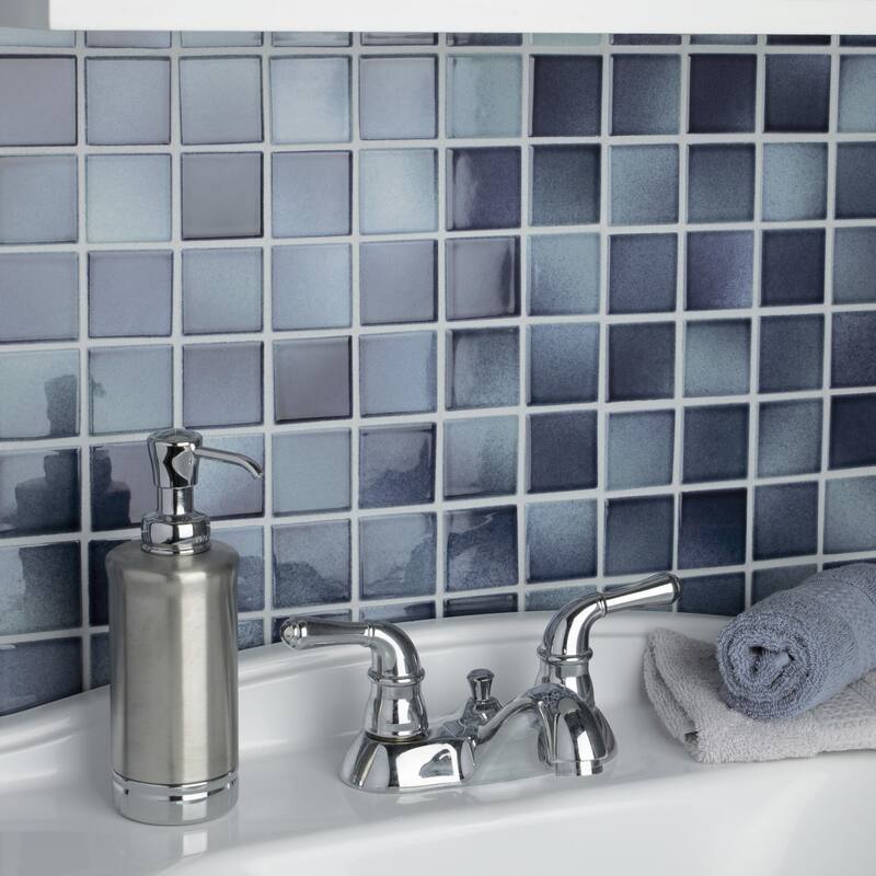 Merola Tile Squire Quad Stream 12-1/2" x 12-1/2" Porcelain Floor and Wall Tile