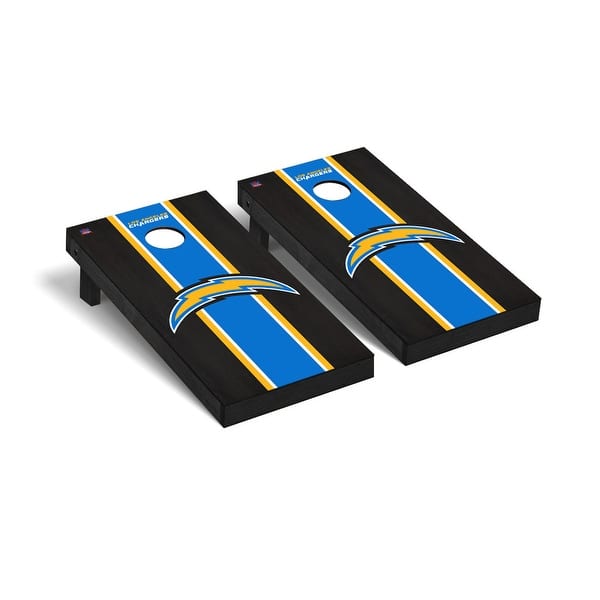 slide 2 of 5, Los Angeles Chargers 2x4 Pro Cornhole Boards - V7 Include Carrying Case