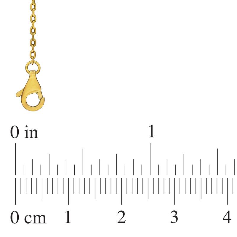 Miadora 1ct TGW Garnet Bead Bar Bracelet in Yellow Plated Sterling Silver-7 in+2 ext