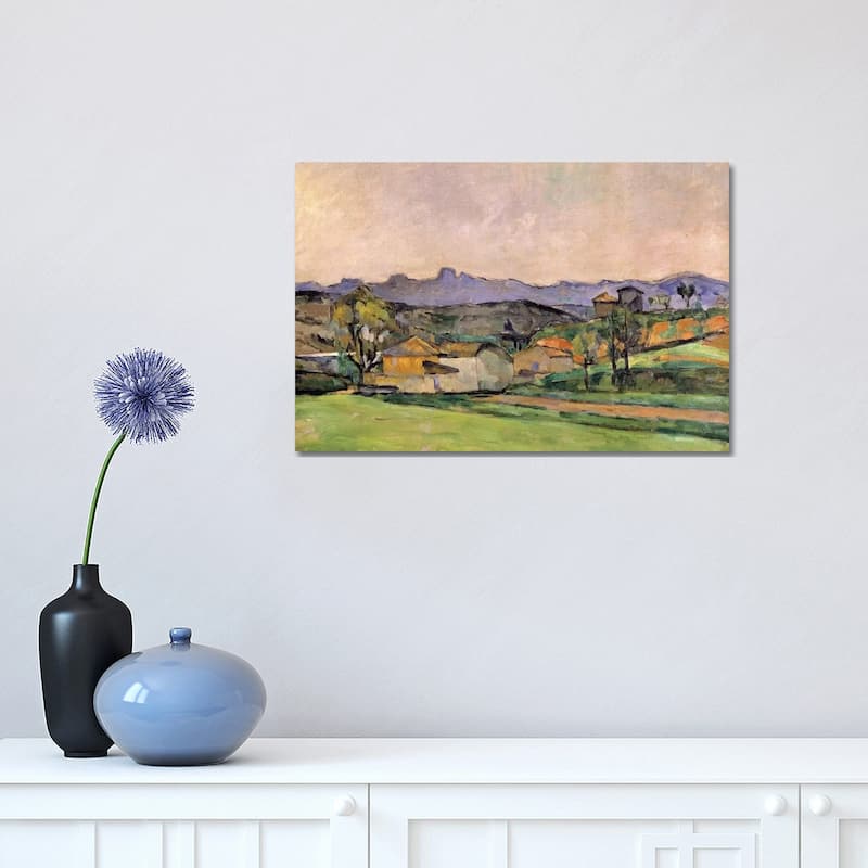 iCanvas "The Chaine de l'Etoile with the Pilon du Roi, c.1878-79 " by Paul Cezanne Canvas Print - 12x18x1.5