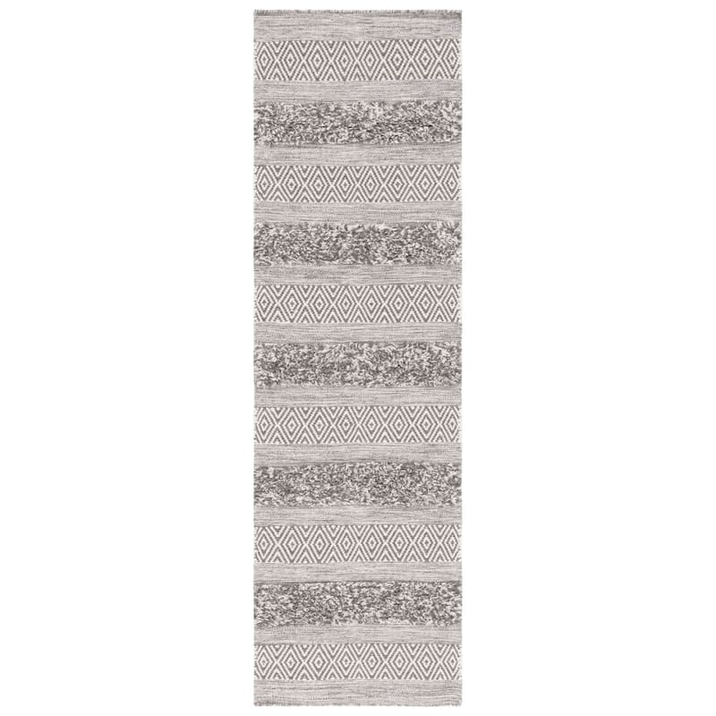 SAFAVIEH Handmade Vermont Adriane Rustic Boho Stripe Wool Rug