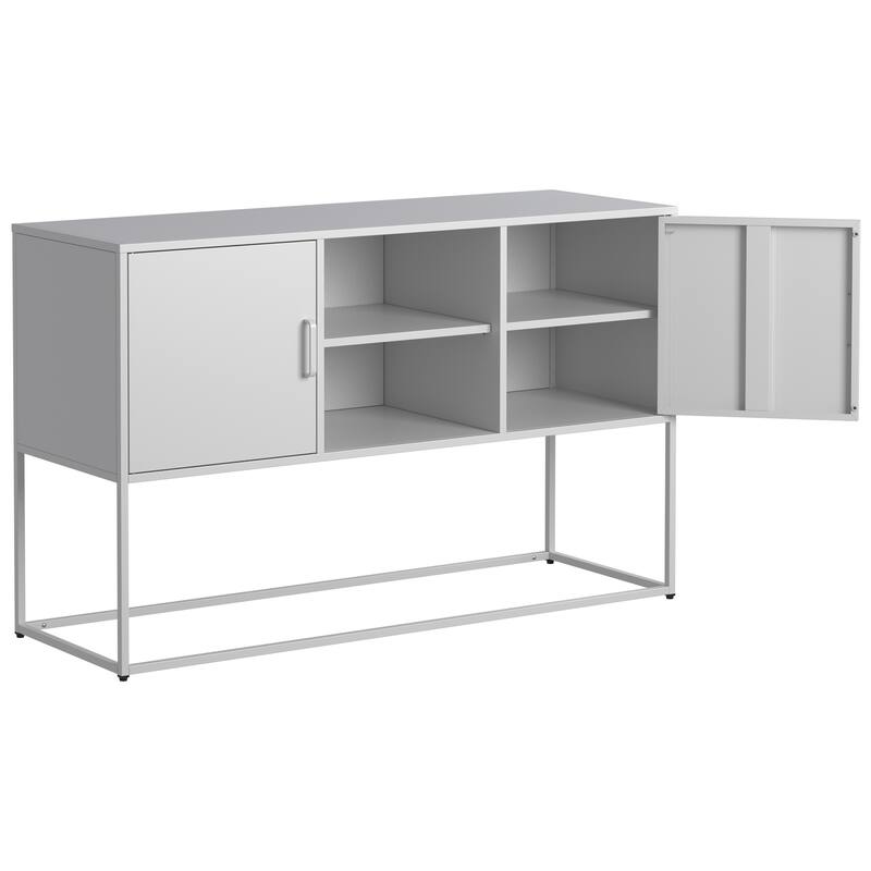Sideboard buffet - Adjustable feet, anti-tilt device,elegant handle,silent magnetic closure and eco-friendly finish