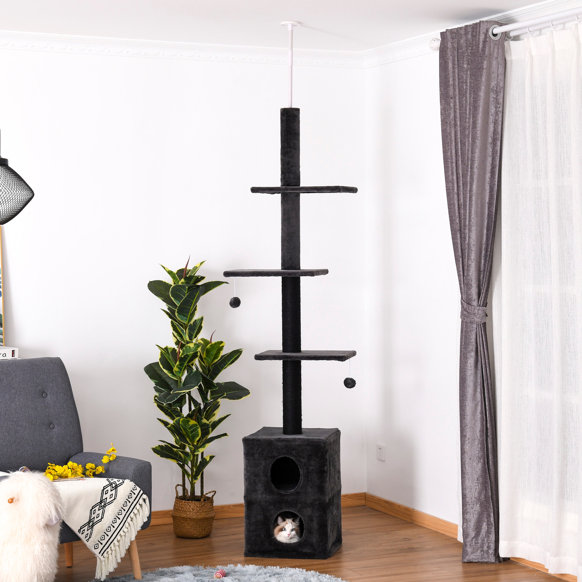 Adjustable cat tree discount