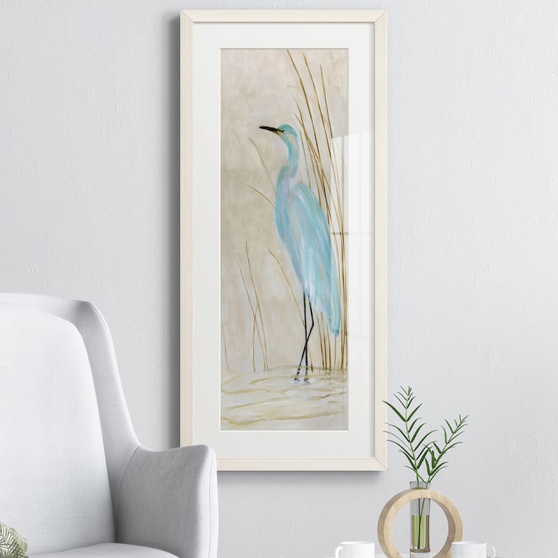 Soft Egret II-Premium Gallery Framed Print