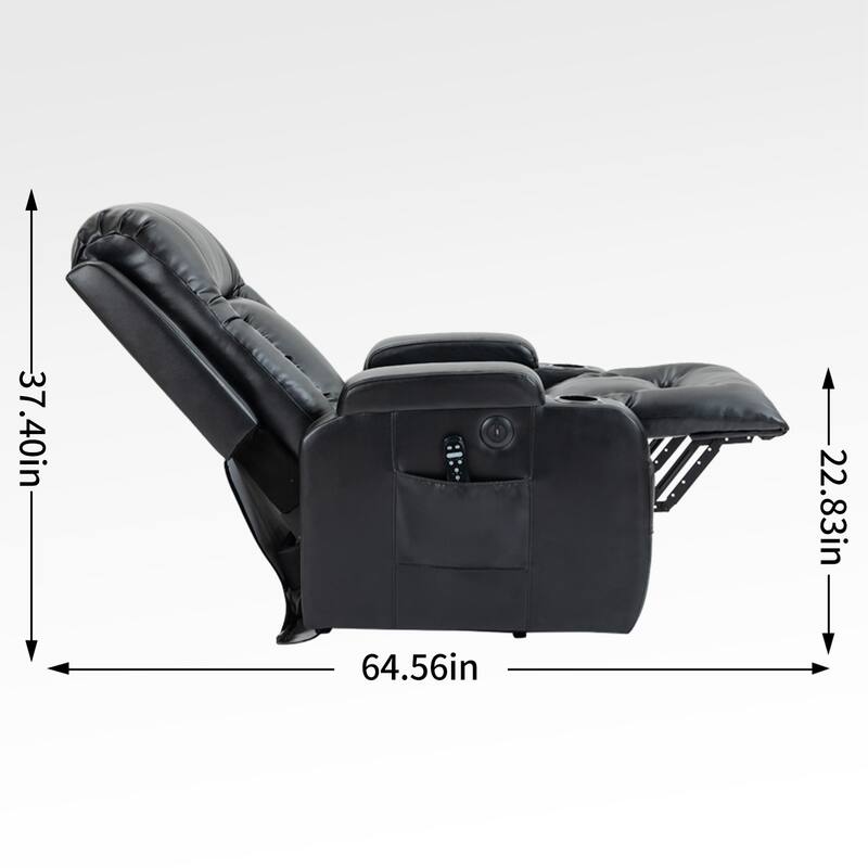 Infinite Position Power Lift Recliner Chair for Elderly, with 8-Point Vibration Massage and Lumbar Heating, USB Charging Port