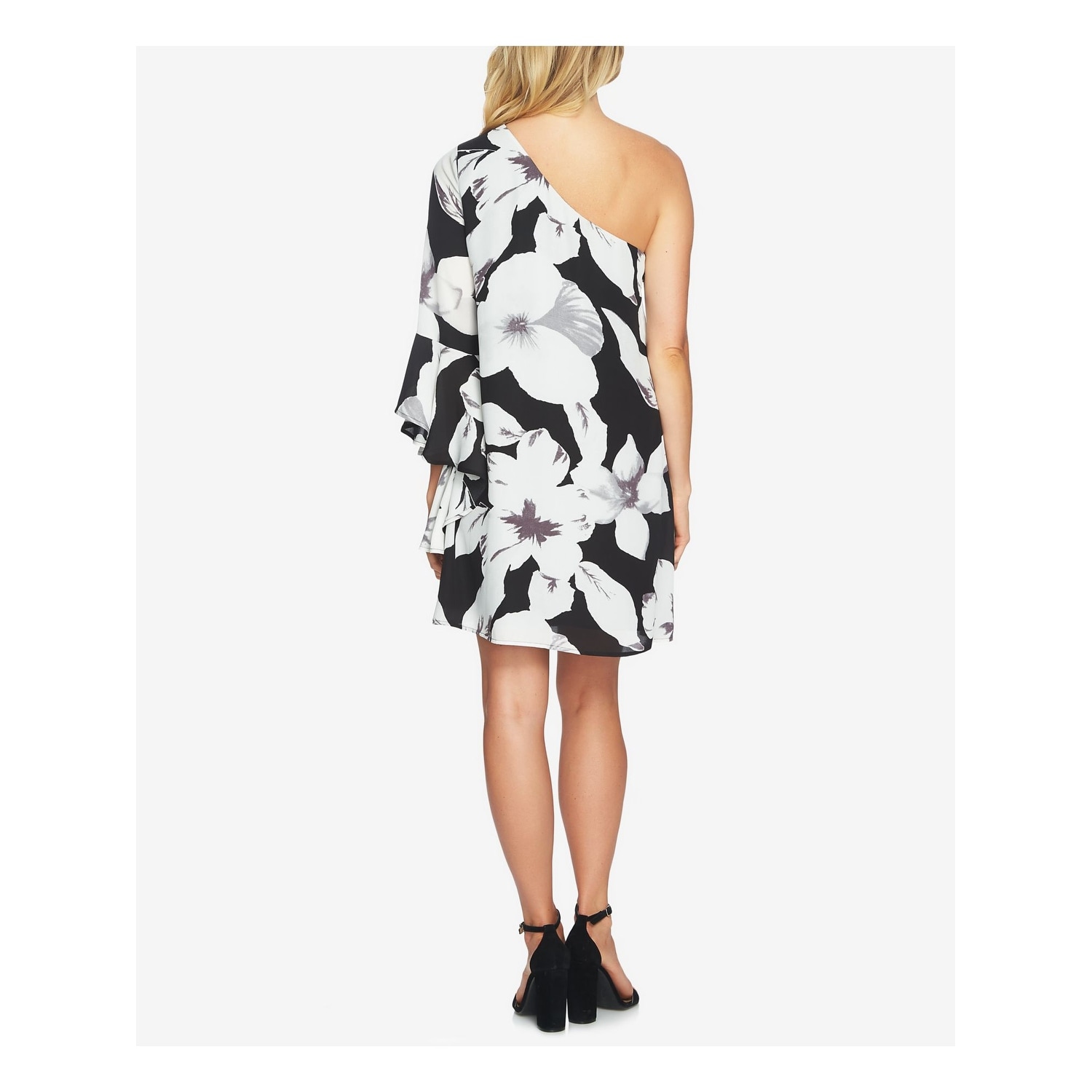 cece floral print asymmetrical dress
