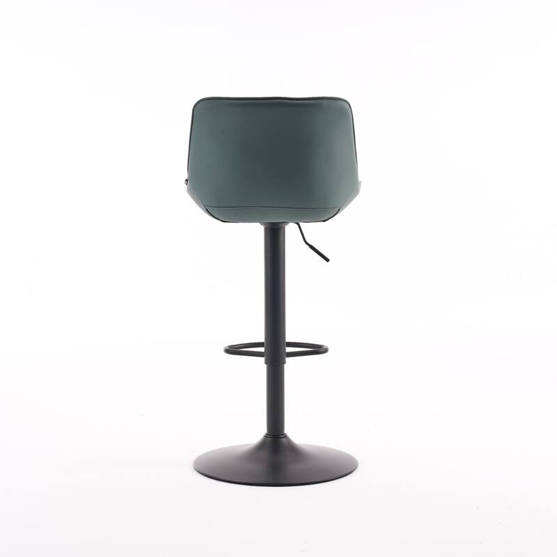 Swivel Upholstered Bar Stools Set of 2, Height Counter Stools