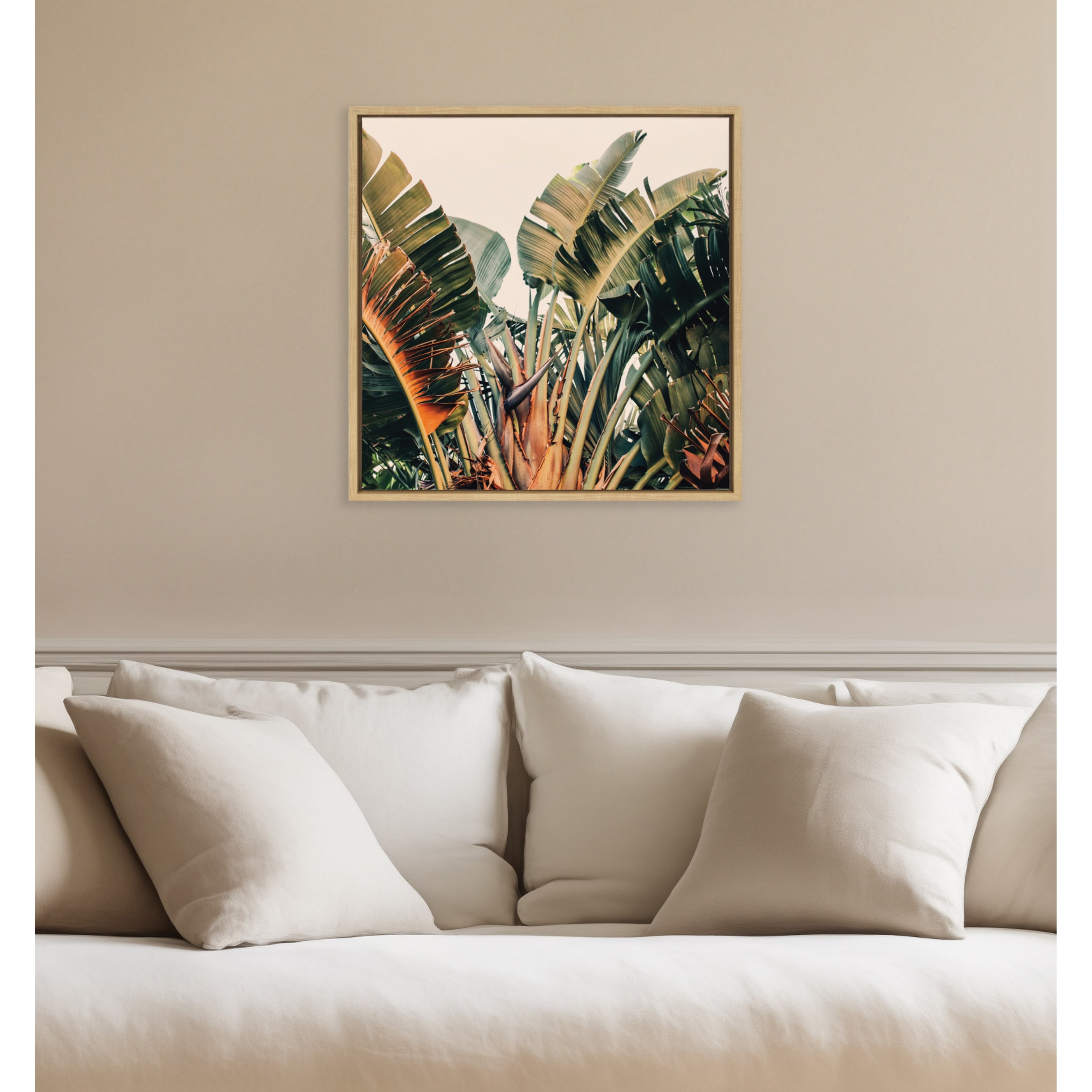 Kate and Laurel Sylvie Hue 2 Framed Canvas by Alicia Bock