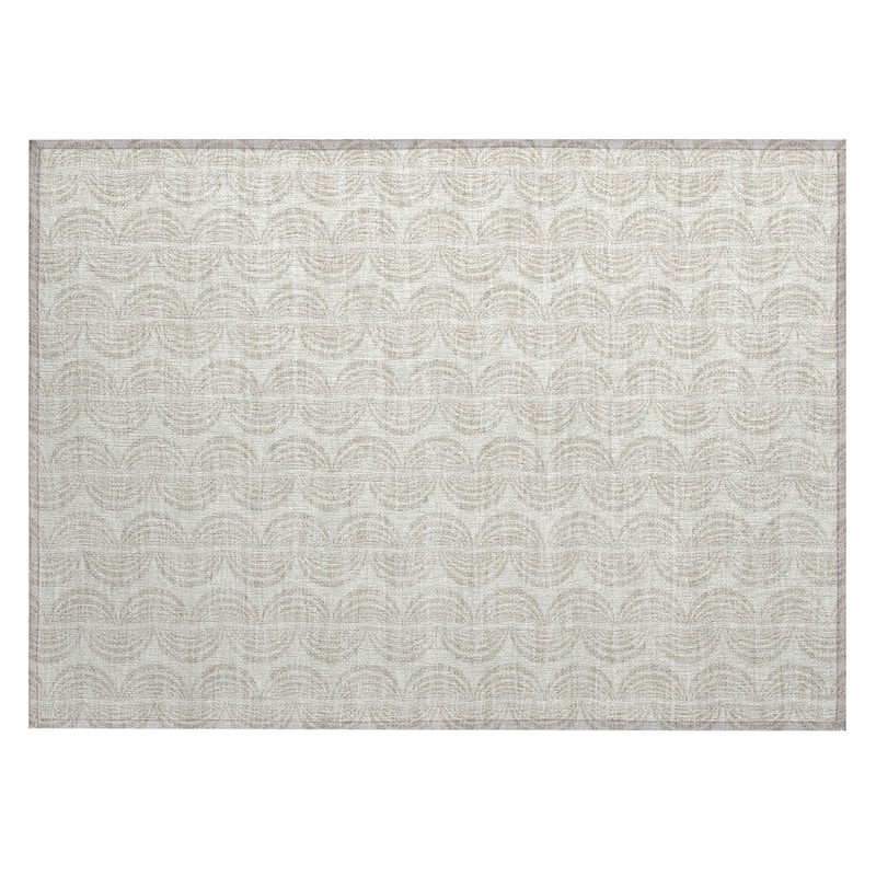 Machine Washable Indoor/ Outdoor Contemporary Chantille Rug