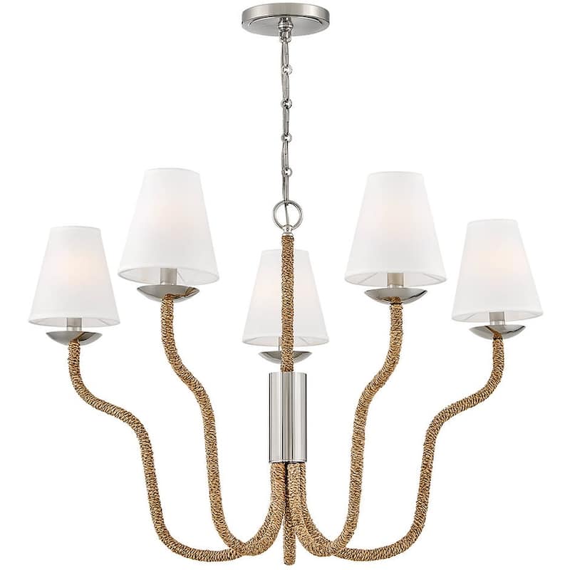 Hinkley Lighting 48444 Harwich 5 Light 36" Wide LED Chandelier