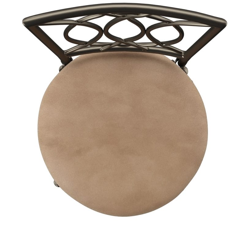 Monaco Big & Tall Bronze Metal Swivel Counter Stool
