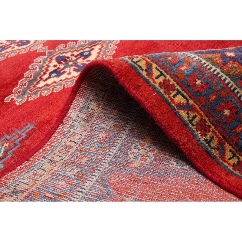 ECARPETGALLERY Hand-knotted Anadol Red Wool Rug - 3'8 x 11'6