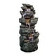preview thumbnail 9 of 13, Outdoor Relaxing Water Fountain -6-Tier Outdoor Fountain w/LED Light