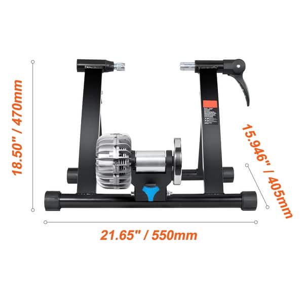 stationary bicycle stand Indoor Bike Trainer Stand,Heavy Duty Stable Bike Stationary Riding Stand  Supports 350lbs Bicycle Trainer with Quick Release Wheel Block & 8 Level