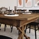 preview thumbnail 3 of 11, 8' x 40" Rectangular Antique Rustic Solid Pine Folding Dining Table