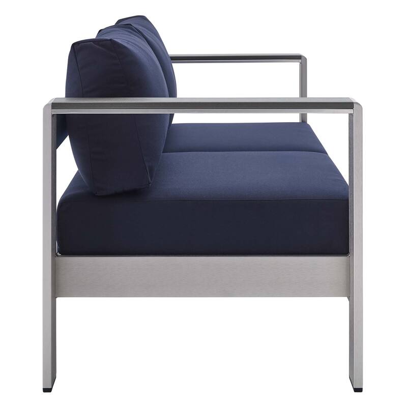 Shore Sunbrella Outdoor Patio Aluminum 4 Piece Set