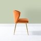 preview thumbnail 93 of 105, Luna Modern Glam Upholstered Tufted Back Side Accent Dining Chair with Small Base by HULALA HOME