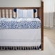 preview thumbnail 2 of 10, Rizzy Home Rowan Tassle Striped Crib Skirt - 26" X 51"