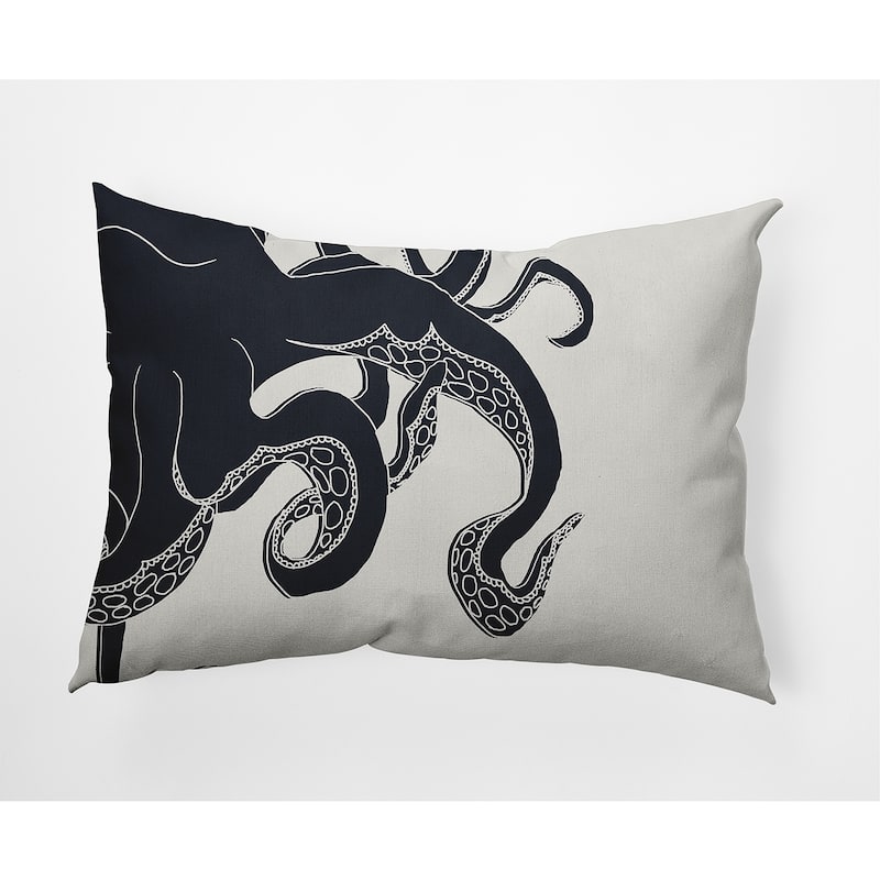 Gus Nautical Decorative Indoor Pillow - Shark Blue - 14" x 20"
