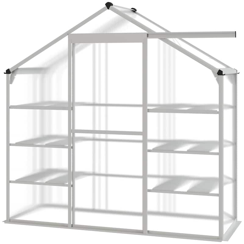 Walk-in Greenhouse 3-Tier Shelves Green House