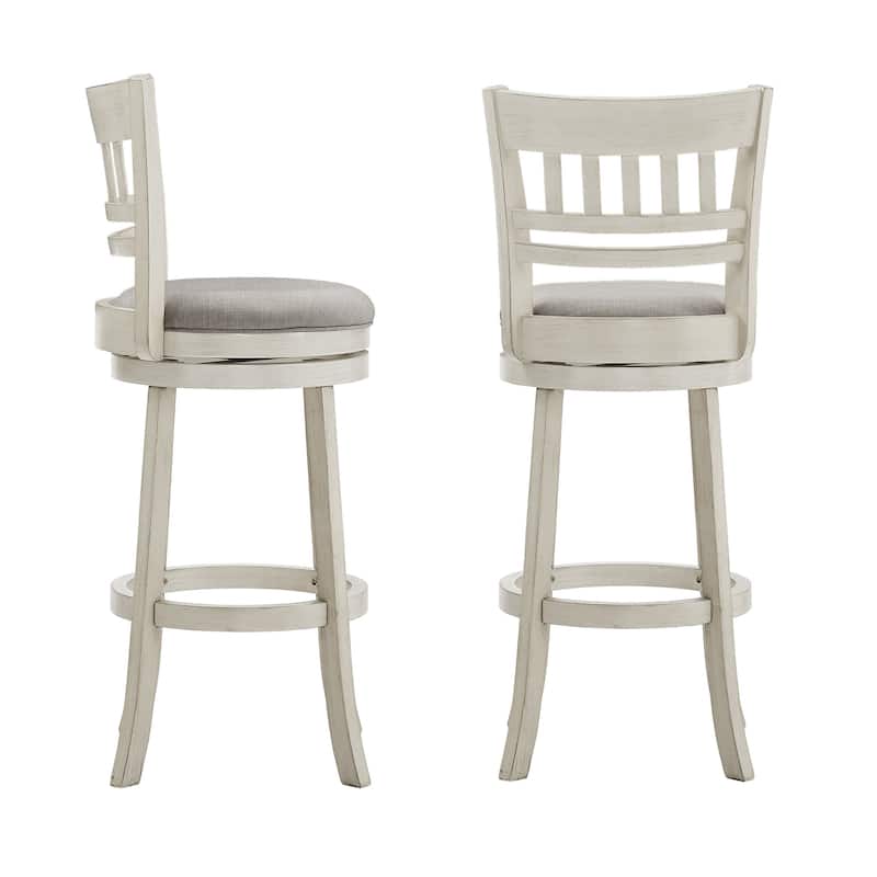 Rovinj Lattice Back 29"H Swivel Bar Stool - Lattice-Back