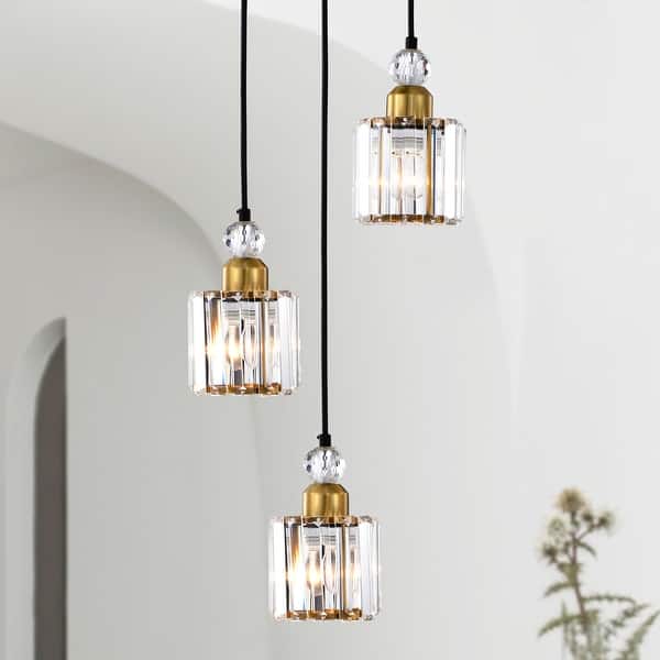 slide 2 of 12, Srai 11 Inch Modern Contemporary Kitchen Island Pendant 3-Light