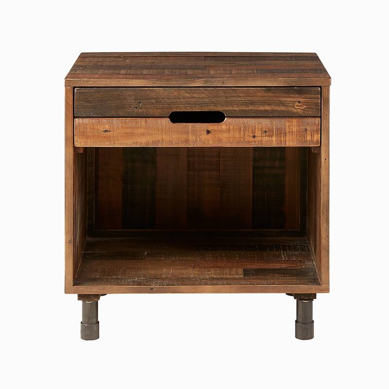 Walnut Nightstand with 1-drawer