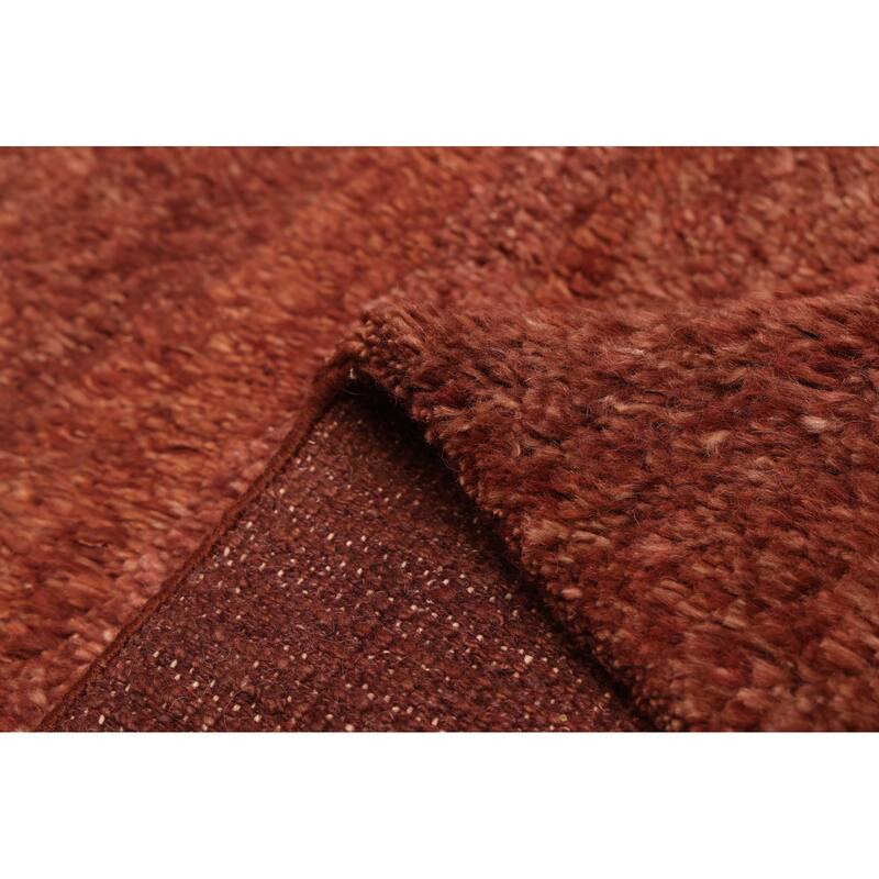 ECARPETGALLERY Hand-knotted Pak Finest Gabbeh Brown Wool Rug - 10'5 x 13'3