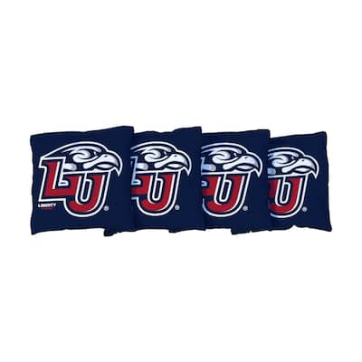 Liberty University Flames Blue Cornhole Bags