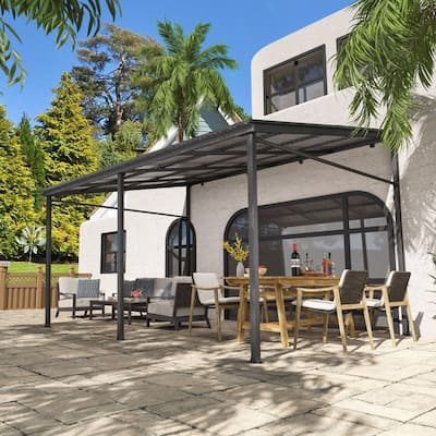VEIKOUS 14 x 10 FT Aluminum Patio Pergola Gazebo for Outdoor